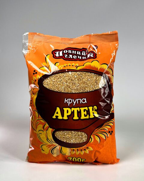 Крупа пшенична фасована ТМ ПОВНИЙ ГЛЕЧИК (АРТЕК),700гр